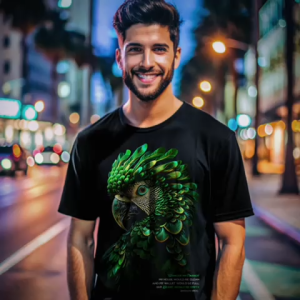 Kaos Motif Gambar Burung Parrot Modesto Apparel Berkualitas Dengan Desain Unik Dan Menarik