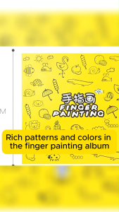 bside.ph Finger Paint for Kids Finger Painting Set with Book Washable Color Finger Paint Paint Set for Kids