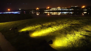 Vimite 18LED Lampu Raya 450W Solar Garden Light Outdoor Waterproof Automatic Night Light Lawn Spotlight Floodlight For House Fence Yard Path Landscape Decoration Light Warm White Solar Outdoor Iawn Light