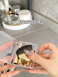 GUOXIAONIU Mini Portable Contour and Blush Brush Set 郭小妞迷你便携修容腮红刷组合多功能