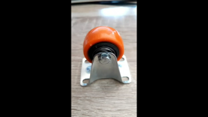 Roda Troli Troly PVC Caster Orange 1 1/2 inch 1 set : 4pcs (4 Mati)