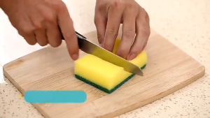 ฟองน้ําล้างจาน ทําความสะอาดฟองน้ํา ลบสิ่งสกปรก A00257