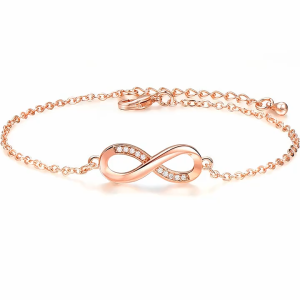 Gelang Tangan Titanium Infinity Elegan Vintage Fashion Korea Anti Karat GL128