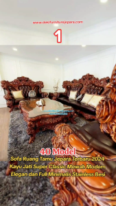 Sofa Mewah Sultan Sofa Ruang Tamu Model 2024 Sopa 1 Set Terbaru 2024 Sofa Sultan / Kursi Sultan