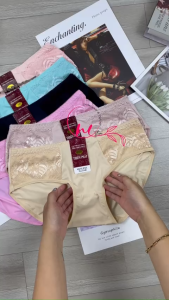 Quần lót nữ chất liệu thun lạnh phối ren mềm mịn cao cấp MS 3340 (size 60kg đến 80kg)