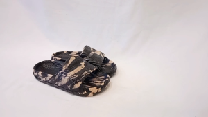 New Sandal Selop Anak Slip On Laki-laki Merek Dulux Motif Krem Corak Loreng Size 30-35
