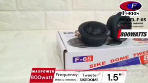 หูช้างเสียงแหลมตรงรุ่น TOYOTA HIRUX REVO  ประกอบเข้ากับ FERRIS-F65  NEW ลำโพงแหลมซิลล์โดม ทวิตเตอร์ 800watts  TWEETER SIKEDOME