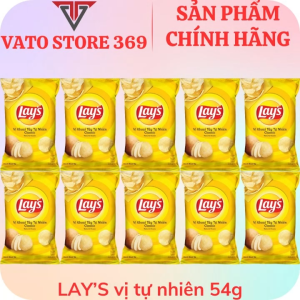 Bánh snack khoai tây LAYS vị tự nhiên classic gói 54g
