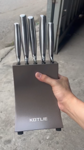 Bộ dao làm bếp KOTLIE 6 món inox nguyên khối - hàng xuất Châu Âu