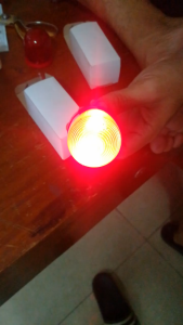 Red Battery Powered Flashing Led Traffic Cone Warning Light