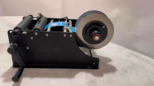 Máy dán nhãn thủ công máy dán nhãn quay tay máy dán nhãn decal cho chai tròn thủ công máy dán nhãn chai lọ tròn