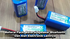 Baterai EDC / Baterai Mesin EDISI 4X 18650 4000mAh 74V BMS 2S 45A Konektor Soket MOLEX VH 3 PIN