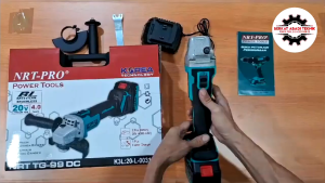 Mesin Gerinda Cordless 4 Inch Tangan 1 Baterai 20 V Disc Grinder 20V NRT-PRO TG99DC 100MM