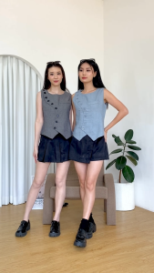 New Vest Twill Charlena: Fashion Wanita Murah