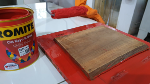 (0.8 KG) PROMITEX Synthetic Enamel Cat Kayu & Besi Ekonomis Interior & Exterior