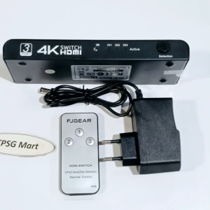 Bộ công tắc HDMI 3 ra 1 (3 Input ra 1 Output) / 3 PORT HDMI SWITCH (Nút bấm hoặc Remote chuyển kênh)