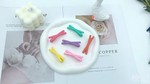 Set 10 Kẹp Tóc Đan chéo màu nhám Pastel Thời Trang Hàn Quốc Cho Nữ