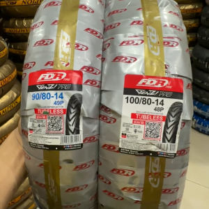 FDR Paket Ban Motor FDR Genzi Pro 90/80-14 & 100/80-14 Tubeless TL Ban Motor Metic Free Pentil
