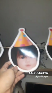 Custom Bubble Head Photo Banner for Birthdays: Personalized Party Decorations