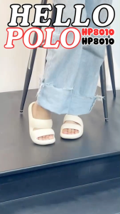 Hello Polo รองเท้าแตะผู้หญิง รองเท้าแตะลายอู่ผู้หญิง รองเท้านิ่มเหมือนเหยียบอับๆ กับกลางแจ้ง ร่มมาก ในร่ม เซ็งบรรจุภัณฑ์ HP8010W