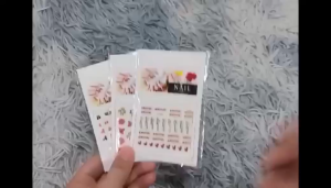 Easy Application Nail Stickers: 12 Set Nail Sticker Pad
