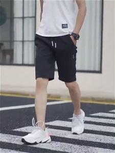 Ice silk shorts for mens summer thin and loose fitting sports shorts casual shorts trendy and fashionable outerwear shorts for mens clothing