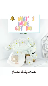 [ Genius Baby House ] Baby New Born Cloth Set Gift Box Set G3938