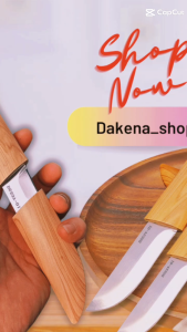 DAKENA - Pisau Kayu Mini - Pisau Dapur Buah Koleksi Saku - Kitchenware Tahan Karat - Baja Multifungsi