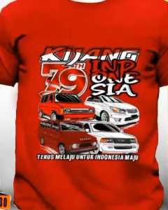 Kaos Kijang Kemerdekaan Indonesia Merdeka 79 Tahun