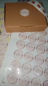 NTRV Sticker Bulat Vinyl Custom Design Untuk Berbagai Produk Kemasan Makanan Botol Pot Label Kosmetik