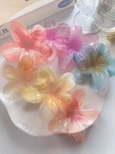 Satu Keluarga Jepit Rambut Bunga Kamboja Wanita C1092 Jedai Bunga Jepitan Rambut Korea Hair Clip