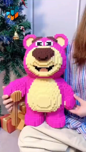 SMY Nano Block Jumbo Lotso Bear Mainan Anak Bricks Education Toys Balok Susun Puzzle Animasi 3D DIY