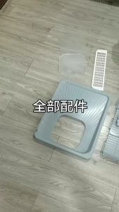 ห้องน้ำแมว กระบะทรายแมวขนาดใหญ่ ห้องน้ำแมวพับได้ห้องน้ำแมวขนาดใหญ่ มีลิ้นชัก