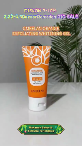 GMEELAN Orange Exfoliating Gel Facial Glowing Blackhead Cleaner Body 50gr - Original 100%