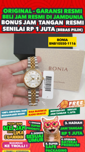 JAM BONIA ORIGINAL - BONIA BNB10550-1116 - - Men LA - Stainless Steel - Silver Gold - JAMDUNIA / JAM DUNIA JD18 # JAM TANGAN PRIA JAM PRIA JAM TANGAN ANTI AIR $ JAM TANGAN BONIA BNB10550 1116 BONIA BNB 10550 1116 BONIA BNB105501116 DEL01