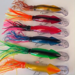 SUKE 14cm/38g Octopus Simulation Fishing Bait Jig Lures Crank Hooks Squid Beard Lure Swimbait Tool