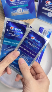 Miếng dán trắng răng Crest 3D White chính hãng MỸ - Răng trắng sáng vượt trội sau 1 liệu trình