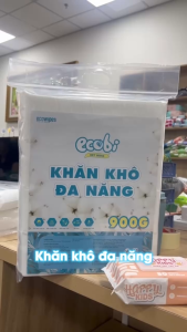KHO BÌNH THẠNH_Khăn vải khô đa năng Ecobi túi 300/600/900gram không mùi không cồn không paraben