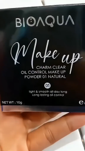 [BPOM] Bedak Padat Glowing Korea Bioaqua Compact Powder Make Up Professional Pressed - Bedak Tahan Lama