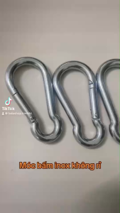 móc bấm INOX 304 bền bỉ không rỉ chắc chắn móc đa dụng
