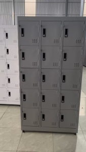 Tủ locker 10 cánh có khóa màu trắng đen- tủ sắt nhiều ngăn đựng đồ nhân viên giá rẻ giao bình dương hcm đồng nai