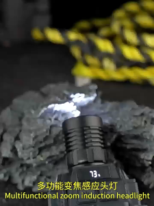 Senter Kepala T135 LED Zoom Laser 60W - Super Terang & 6 Mode Cahaya