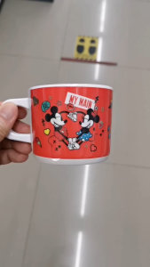 แก้วน้ำมีหู 3 นิ้ว C634-3 ลายมิกกี้ คัพเพิล ตราซุปเปอร์แวร์