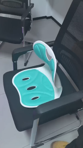 เบาะรองนั่งเพื่อสุขภาพ เก้าอี้รองปรับท่านั่ง เบาะปรับท่าทางและบรรเทาอาการปวดหลัง เบาะรองหลัง ทรงสูง + เบาะรองนั่ง เพื่อสุขภาพ เมมโมรี่โฟมแท้