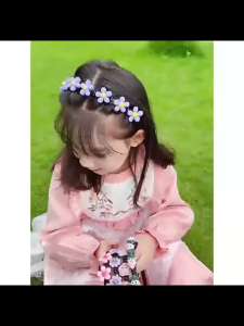 Bờm băng đô kết tóc tạo kiểu cho bé gái phụ kiện kẹp tóc cho trẻ em Đính hoa hoạt hình dễ thương thời trang-NIEVE
