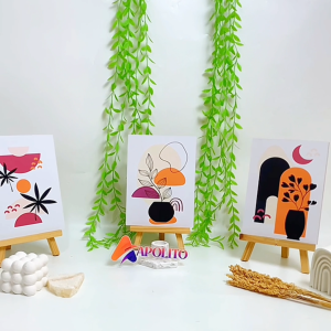 APOLITO: Dekorasi Kamar Kayu & Hiasan Dinding Boho Abstrak