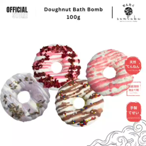 🌸SENTAKU 🌸 Bath Bomb - Doughnut Bath Bomb Donut Fizzy Bath Ball 100g