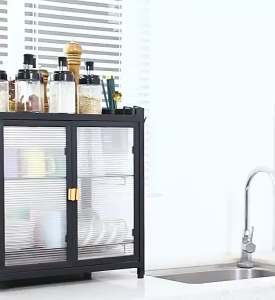 2024 Upgrade 3-Tier Carbon Steel Dish Rack with Drainer Breathable Cabinet Organizer Dust-Proof & Insect-Proof Kitchenware Storage
