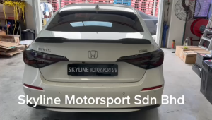 Honda Civic FE Led Tail Lamp Light Bar Smoke 2022 2023 2024