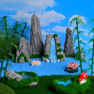 Micro landscape fake landscape waterfall strange stone horticultural decoration accessorie ornament